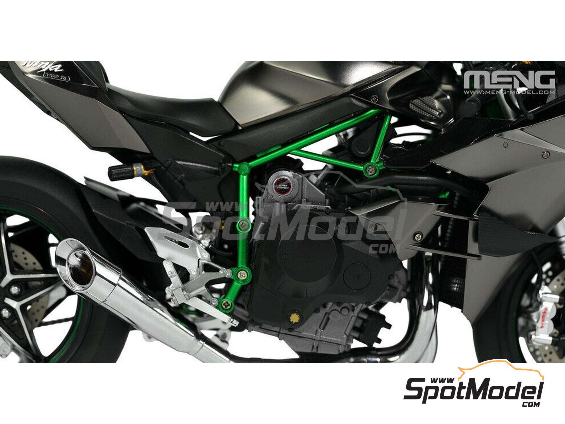 Meng Model MT-011s: Motorbike scale model kit 1/9 scale - Kawasaki